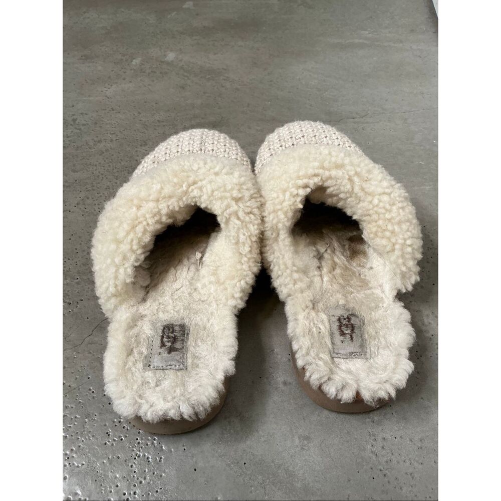Ugg Cozy Knit Slippers | Cream in 9 - Picture 3 of 5